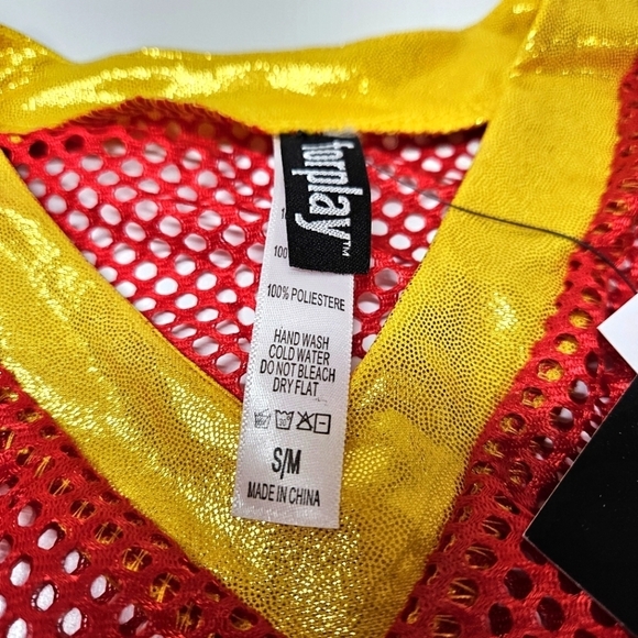 NEW Forplay Soccer Player Goals Sexy Costume 7 Piece Set S/M Yandy - Picture 4 of 6